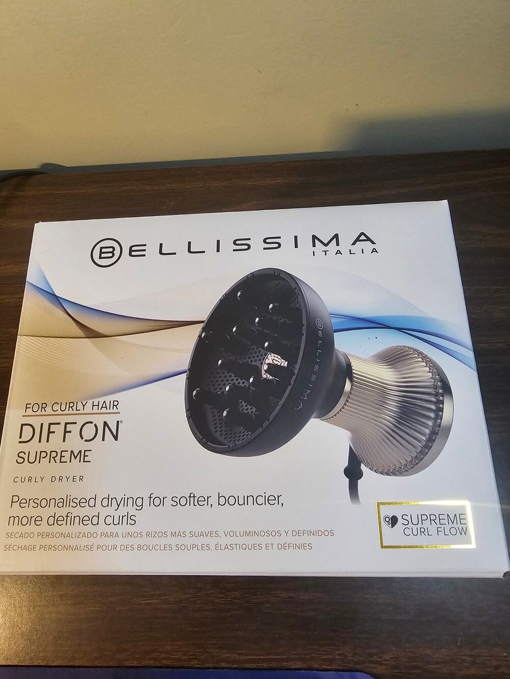 Bellissima Diffon Supreme S0605 Curly Hair Dryer XL Diffuser Like New open box